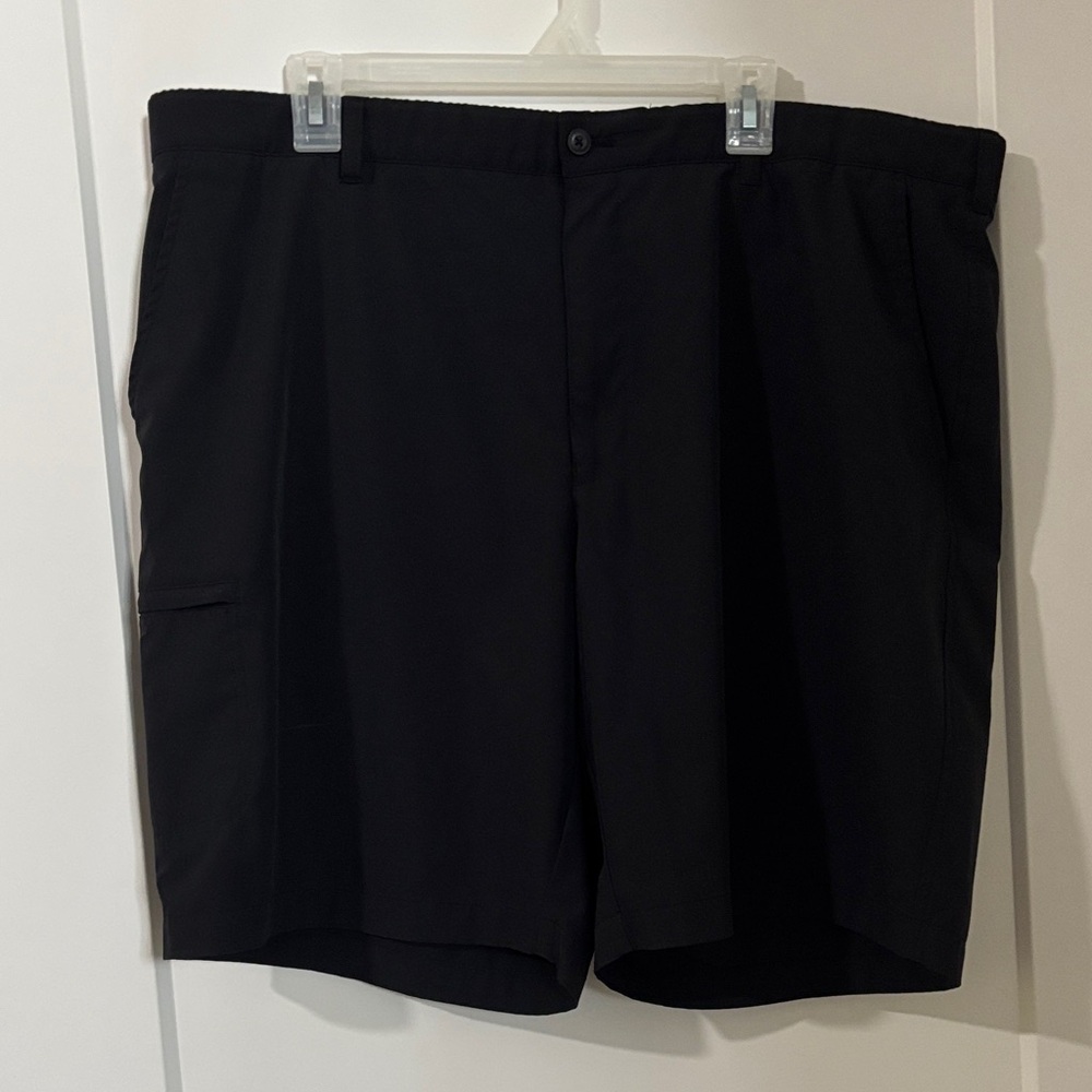 Hogan Men's Black Flat Front Shorts